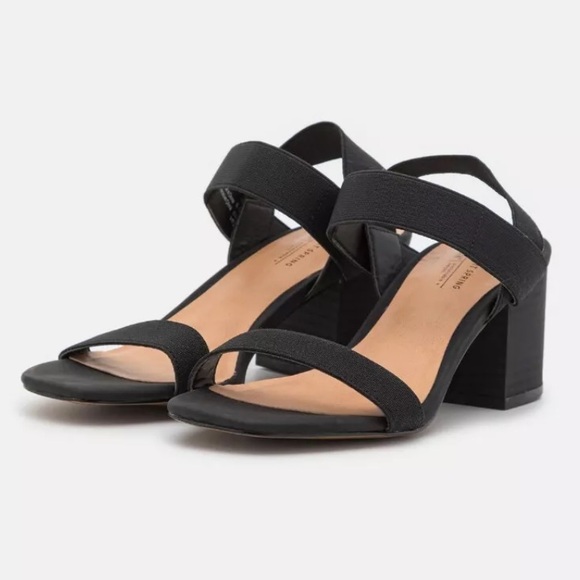 NIB NEW IN BOX! Nordstrom Call it Spring Black Stalaya Block Heel Sandals 8 - Picture 5 of 15